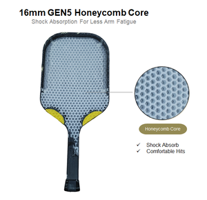 Pala de Pickleball Aprobada por la USAPA, Fibra de Carbono, Núcleo de Panal de Abeja de 16 mm, Serie Power Precision Racing - Product Image 5