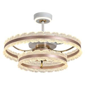 <span class=keywords><strong>Ventilador</strong></span> de techo LED de lujo moderno con lámpara de araña para banquete, Hotel, salón, Villa, sala de estar, comedor, decoración, iluminación de <span class=keywords><strong>ventilador</strong></span> - Product Image 3