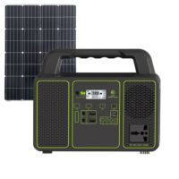 Source d'alimentation portable solaire 300W, panneau solaire, batterie LiFePO4, lampe de poche, démarreur de secours pour camping-car/usage extérieur, système d'onduleur MPPT