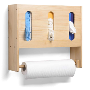Widely used superior quality wooden mounted tissue wall mounted tissue box paper towel holder