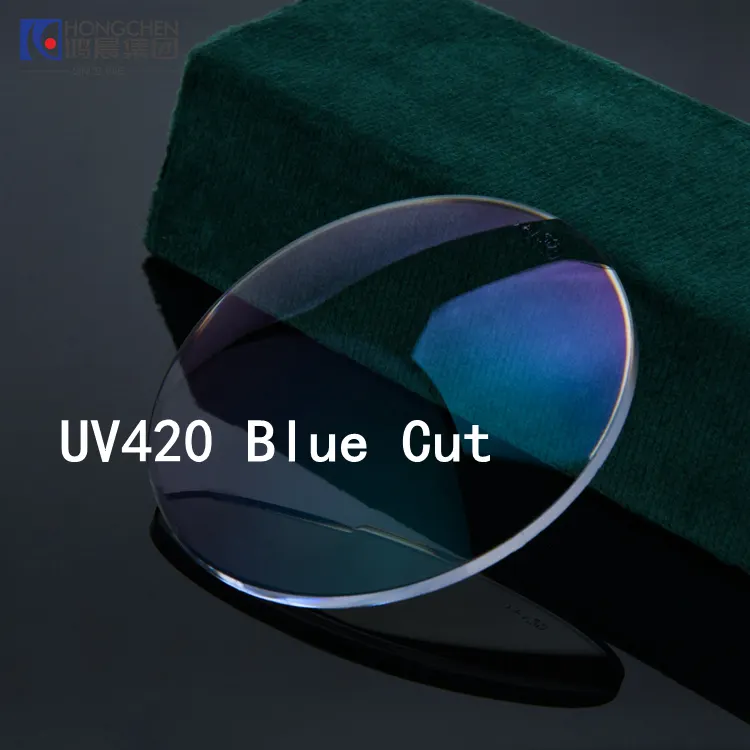Hongchen Optiklinsen Hersteller Anti-Blaulicht CR39 Drehbeschichtung Photochrome Blaue Outdoor-Optiklinsen