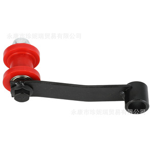 Tendeur de chaîne Fvrit Atv avec support noir, rouleau rouge, pièce de réparation en acier pour moto tout-terrain et buggy de plage - Product Image 2