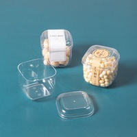 Vente en gros Transparent en plastique Biscuit Gâteau Pâtisserie Dessert Cadeau Conteneur Boîte Emballage Mini Mousse Gâteau Mini Boîtes en plastique