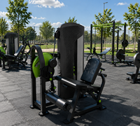 Machine à extensions et flexions de jambes assises SK Legs avec résistance réglable, équipement de musculation pour salle de sport commerciale
