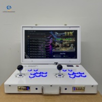 Console de jeu portable Pandora Box Double 21 pouces, nouvelle machine d'arcade pliable pour la maison, en métal et verre, avec manettes.