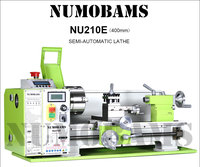 Tour à métaux manuel NUMOBAMS NU210E 400 mm, prend en charge la coupe de fils métriques et impériaux