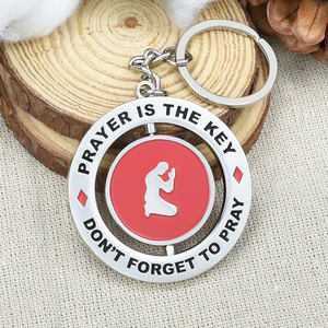 Fabricante Chino Personalizado 360 °   Llavero Metálico Giratorio con Logotipo Personalizado, Llaveros de Aleación de Zinc con Esmalte Suave y Duro - Product Image 2