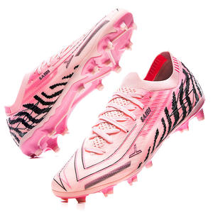 Zapatos de Fútbol Profesionales de Caña Alta con Tacos Largos AG, Parte Superior de Cuero Patentado y Forro de Malla para Hombres y Jóvenes, para Entrenamiento y Partidos en Césped - Product Image 4