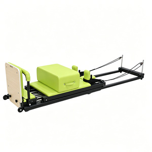 Reformer de Pilates télescopique en alliage d'aluminium réglable Rongan, cadre antidérapant et stable pour l'entraînement physique - Product Image 3