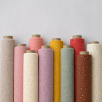 Tissu en mousseline de coton à pois dorés de haute qualité, 100% coton, 2 couches, couleurs personnalisées, acceptation des commandes avec mélange de couleurs