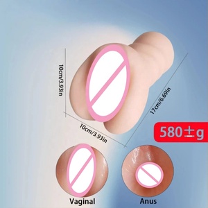 Masturbateur masculin version <span class=keywords><strong>mature</strong></span>, <span class=keywords><strong>vagin</strong></span> et anus réalistes, double canal, pour auto-plaisir, moule réaliste - Product Image 3