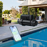 Système de chloration en plastique contrôlé par application intelligente OEM pour piscines 15,000 gallons Installation facile Générateur de chlore d'eau salée