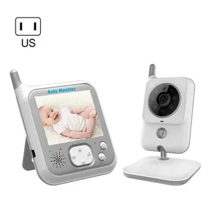 VB607 Video bebek izleme monitörü 2.4G kablosuz 3.2 inç LCD iki yönlü ses konuşma gece görüş gözetim güvenlik kamera çocuk bakıcısı