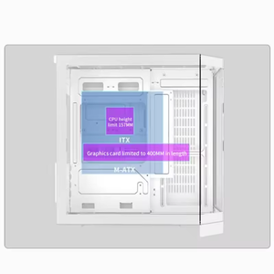 Lovingcool orta kule desteği M-ATX / ITX masaüstü oyun PC kasa bilgisayar seti PC oyun kabine ile 240mm CPU sıvı soğutucu Fan - Product Image 5