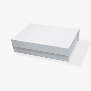 20x15x5.5cm Personalised Plain White Color Logo Printing Magnetic Closure Cardboard Gift Boxes in Stock