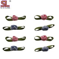 Ruban de satin fait main Bow Mini ruban fleur pour sous-vêtements décoration