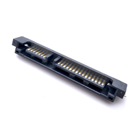 Conector Soulin SATA de 7+15 Pines Macho, Contacto de Latón, PCB Universal, LCP, Semi-Enchapado en Oro, 15U