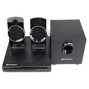 Sistema de Cine en Casa Emerson de 2.1 Canales con Bluetooth, Reproductor de DVD, Sonido Envolvente y 3 Altavoces en Negro - Product Image 6