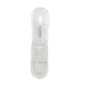 Cortador de Pastillas Mini 2 en 1, Divisor de Medicamentos Portátil con Estuche de Almacenamiento, Cortador de Tabletas con Agarre en V, Cortador de Medicamentos Transparente, Venta al por Mayor - Product Image 3