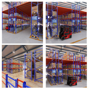 פלטפורמת פלדה מותאמת אישית mzzanine מתפרשת חובה כבדה עמיד עבור מסחר אלקטרוני מחסנים שטח כפול-חיסכון - Product Image 5