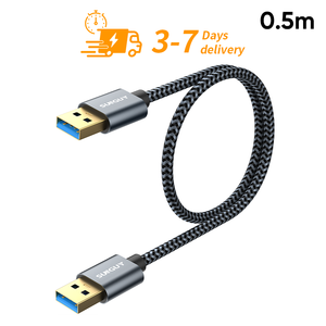 Câble de charge USB haute vitesse 5 Gbps SUNGUY 0,5 m en nylon tressé, vente en gros d'usine - Product Image 1