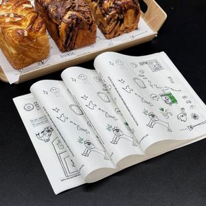 Customized Printed Logo Greaseproof Biodegradable EcoFriendly Food <b>Wrapping</b> <b>Paper</b> Disposable Burger Sandwich Packaging <b>Paper</b> - Product Image 2