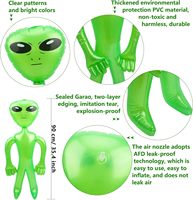 Figurines d'Aliens Gonflables en PVC Personnalisées pour la Décoration de Fête d'Halloween et la Publicité
