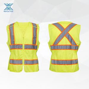 एलएक्स कक्षा 2 सुरक्षा बनियान में जेबों के साथ सर्वेक्षकों और इंजीनियरों के लिए नया डिजाइन पीले परावर्तक वॉस्टकोट - Product Image 6