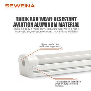 Estantes flotantes de luz de tubo blanco cálido comercial enlazable montado en superficie con luces LED magnéticas para pared - Product Image 4