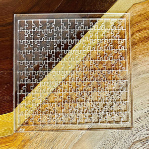 JAYI Custom Clear <strong>Crystal</strong> Blank Acrylic <strong>Puzzles</strong> Waterproof <strong>Crystal</strong> Clear <strong>Puzzle</strong> Pieces Laser Cut Acrylic Jigsaw <strong>Puzzle</strong> for Kids - Product Image 1