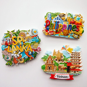 Resina 3D magnete frigorifero personalizzato magneti turismo viaggi all'ingrosso souvenir diversi <span class=keywords><strong>città</strong></span> tutti i paesi frigo magnete - Product Image 2