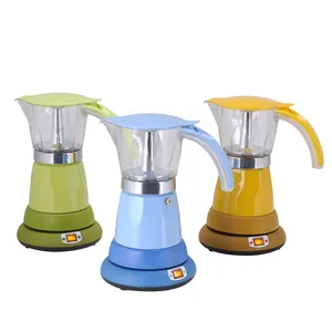 Electric instant italy capsule espresso coffee machine with colored round base