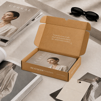 Caja de Cartón Kraft Personalizada para Catálogos de Moda, Embalaje de Catálogos, Caja de Envío de Cartón Corrugado