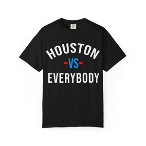 Maglietta Houston vs Everybody (testo rosso, bianco e blu H-Town) - Product Image 2