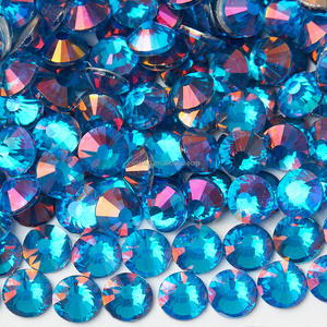 Selina kristal Phantom cam düz geri Rhinestones DIY takı ve moda yuvarlak Flatback cam Strass için el yapımı çivi - Product Image 3