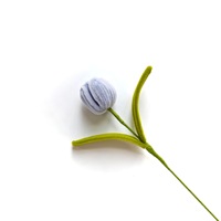 Fleurs de tulipes artificielles en polyester, décorations moelleuses pour la maison et les fêtes, produit transfrontalier très vendu pour la Fête des Mères