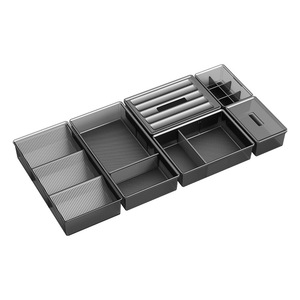 Cooper Divider <b>Drawer</b> <b>Storage</b> <b>Box</b> 10-20 L 4 In 1 Plastic Cosmetic Organizer For Makeup And Toiletries - Product Image 1