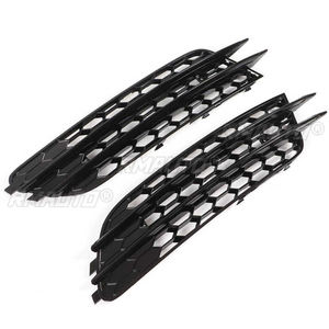 2 pièces pour Audi A6 C7 2012 2013 2014 2015 – Grille de phare antibrouillard avant style RS6 pour pare-chocs avant, cache de ventilation, garniture de remplacement - Product Image 5