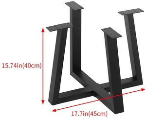 <span class=keywords><strong>Base</strong></span> de Mesa de Centro de Metal y Hierro Resistente de Estilo Moderno, en Varios Tamaños, para Comedor/Sala de Estar/Dormitorio - Product Image 3