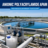 Anionic Polyacrylamide untuk Pengolahan Air Limbah Pengolahan Kulit, Bubuk Flokulan
