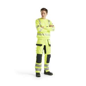 BLAKLADER - 308717623300L Sweat-shirt Multinorm haute visibilité Jaune-VÊTEMENTS DE TRAVAIL ANTIFLAMME EAN 7330509725917 - Product Image 3