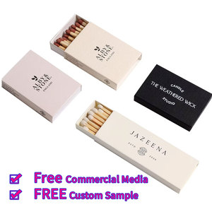 Scatole di Fiammiferi Vuote di Lusso a Trama Larga con Vantaggio UV, Forma Piatta, Specifiche in Lamina, Design Personalizzato, Manicotto Scorrevole Bianco Semplice per Artigianato - Product Image 2