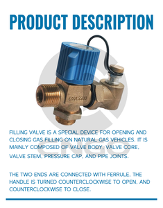 Vanne <span class=keywords><strong>de</strong></span> remplissage GNC ultra haute pression T2h-1 26MPa à rotation ergonomique - Product Image 5