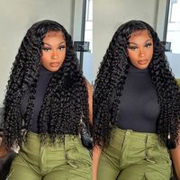 Perruque humaine pas chère 360 Full Lace, Perruque humaine frontale en dentelle 100% non transformée 360, Perruque de cheveux à cuticules alignées Perruque de cheveux humains Full Lace