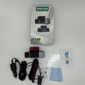 4K 3 ống kính Wifi Dashcam 3 kênh Dash <span class=keywords><strong>Camera</strong></span> phía trước inisde và phía sau 4K WIFI ứng dụng miễn phí Hỗ trợ GPS 3.16 inch bảng điều khiển DVR 4k - Product Image 5
