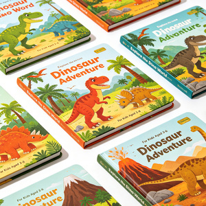 Impression personnalisée de livres pour enfants, livres d'histoires sur les animaux, livres illustrés artistiques, format A4, style approuvé par les parents, reliure cousue à fil, couverture rigide - Product Image 1