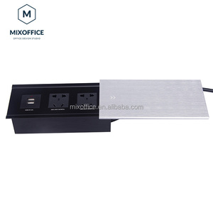 Phổ biến nhôm hợp kim Tabletop USB sạc ổ cắm <span class=keywords><strong>multimdia</strong></span> Ổ cắm điện trượt Tính năng có tính năng EU chúng tôi AU anh phích cắm 5m cáp - Product Image 1