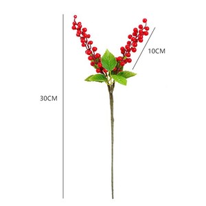 Baies artificielles miniatures en acacia, 30 cm, en plastique, pour décoration intérieure, accessoires de mariage, décoration de festival - Product Image 5