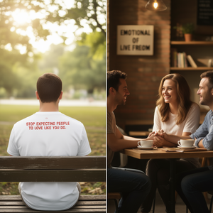 T-shirt promotionnel sans attente ni condition : Embrassez l'amour sans condition - Product Image 3