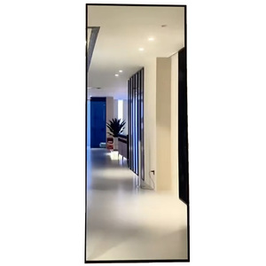 <span class=keywords><strong>Porte</strong></span> <span class=keywords><strong>coulissante</strong></span> moderne minimaliste <span class=keywords><strong>en</strong></span> bois massif composite avec miroir, sans <span class=keywords><strong>rail</strong></span>, <span class=keywords><strong>pour</strong></span> cuisine, salle de bain, ou chambre de rangement - Product Image 5